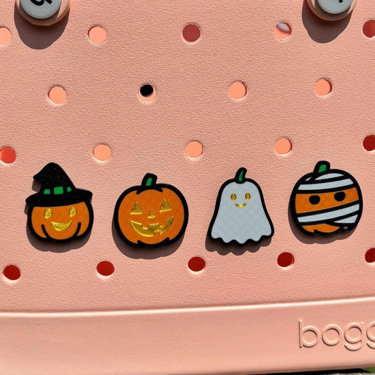Pumpkin Bag Charm for Bogg Bag, GoGo, Simple Modern: Spooky Halloween Decor