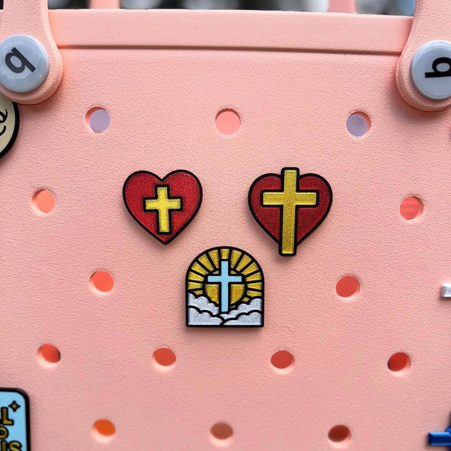 Christian Bible Bogg Bag, GoGo Tote Charm: Religious Faithful Accessory