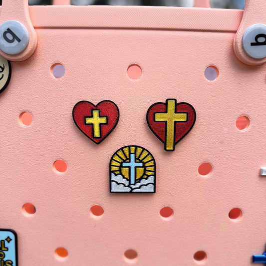 Christian Bible Bogg Bag, GoGo Tote Charm: Religious Faithful Accessory