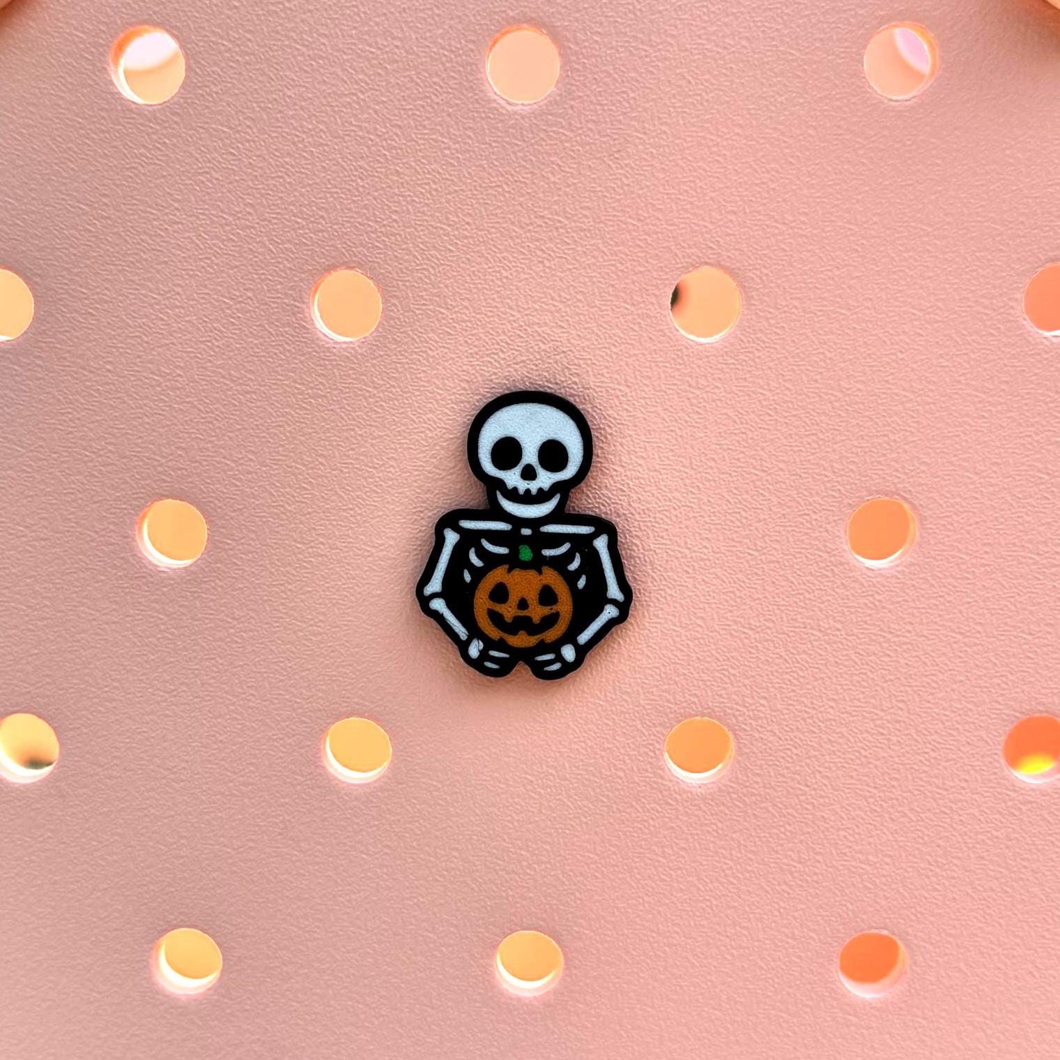 Skeleton Bogg Bag, GoGo Tote Charms: Spooky Halloween Tote Decor