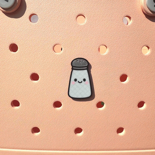 Kitchen Cuties Charm Set: 3D Printed Spatula, Egg, Coffee, Salt Shaker