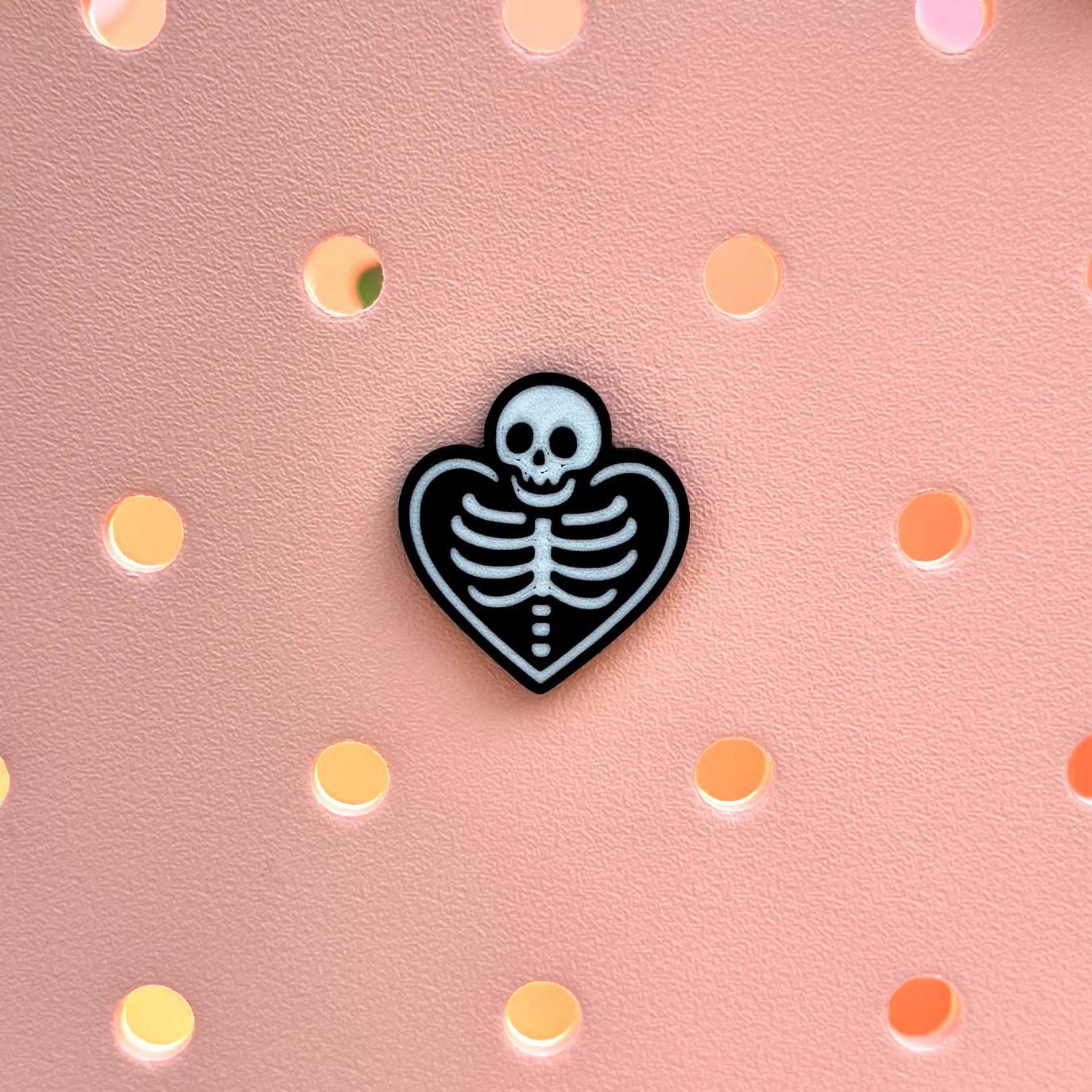 Skeleton Bogg Bag, GoGo Tote Charms: Spooky Halloween Tote Decor