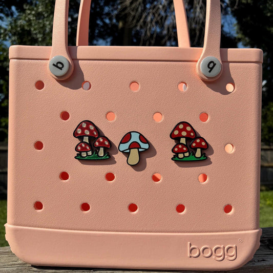Mushrooms Bogg Bag, GoGo Tote Charm: 3D Printed Bag Insert