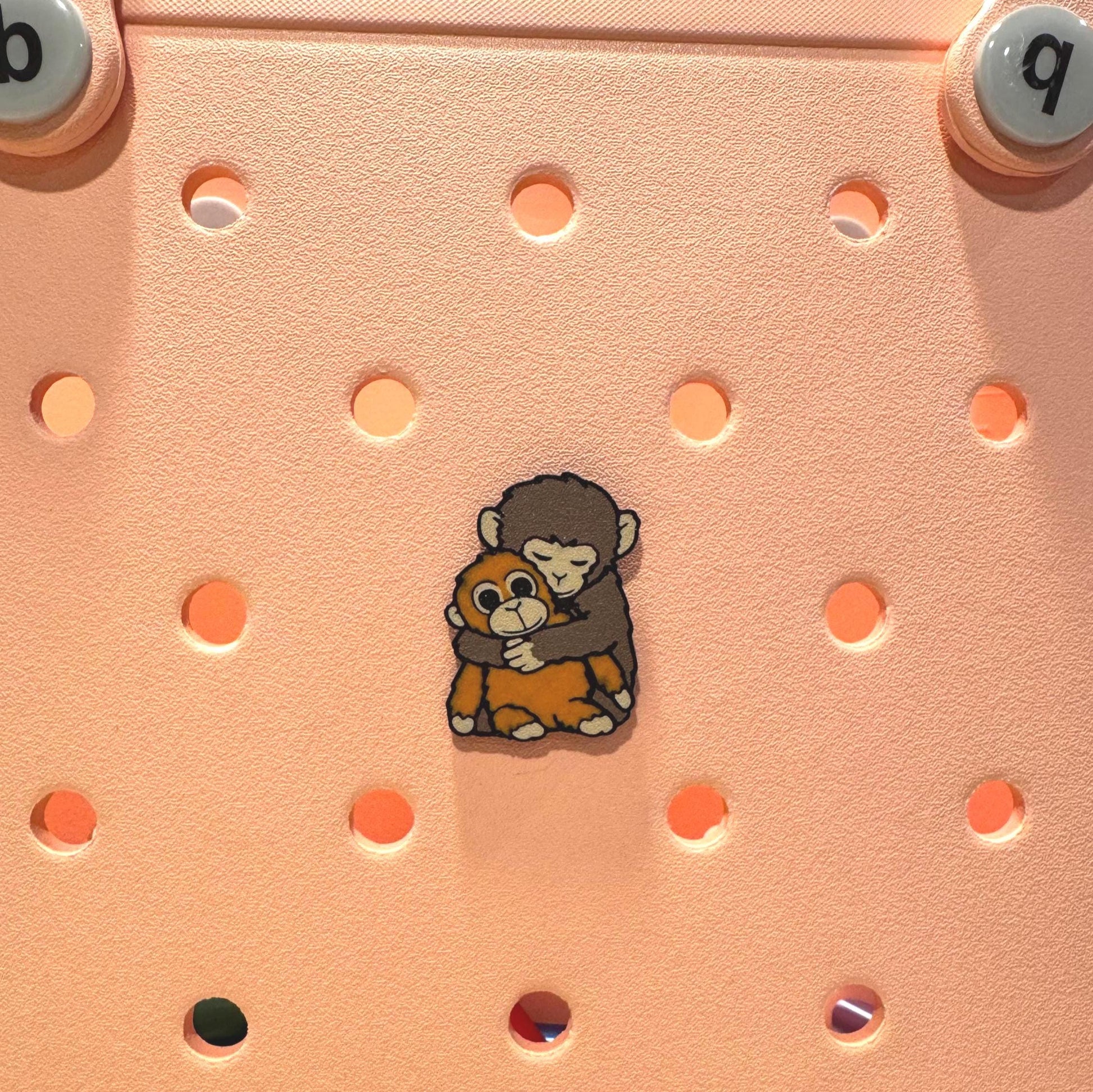 Punch the Monkey Bogg Bag Charm | Cartoon Animal Tote Accessory